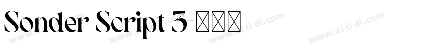 Sonder Script 3字体转换
